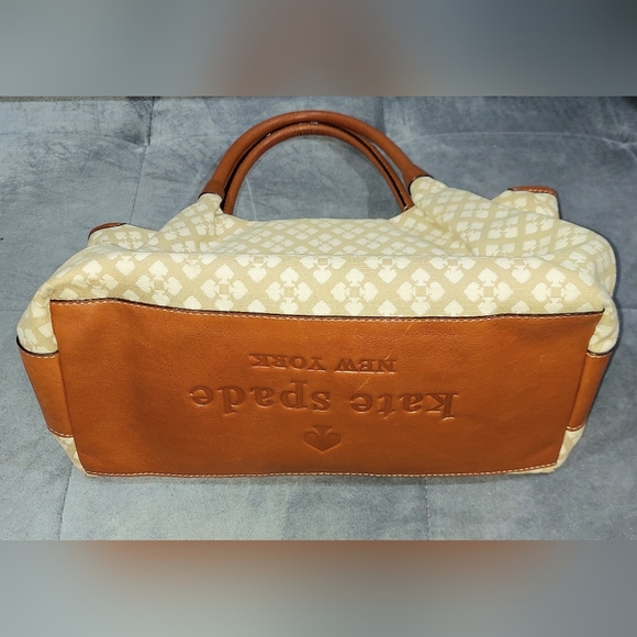 KATE SPADE NEW YORK "STEVIE" VINTAGE CLASSIC SPADE STUCCO SHOULDER BAG LIKE NEW - Picture 5 of 14